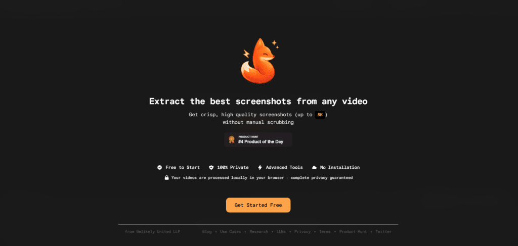 Video to Screenshots
