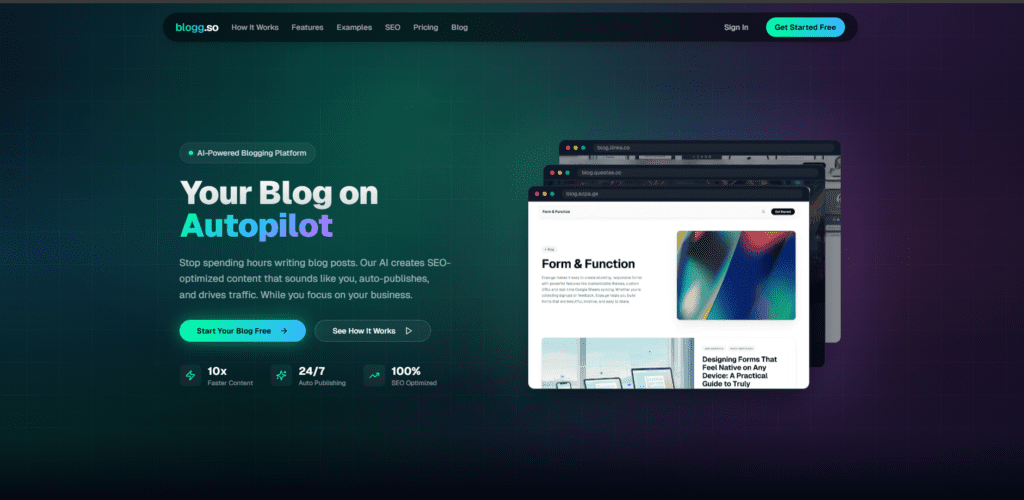 Blogg.so 2.0 – AI-Powered Blogging Platform