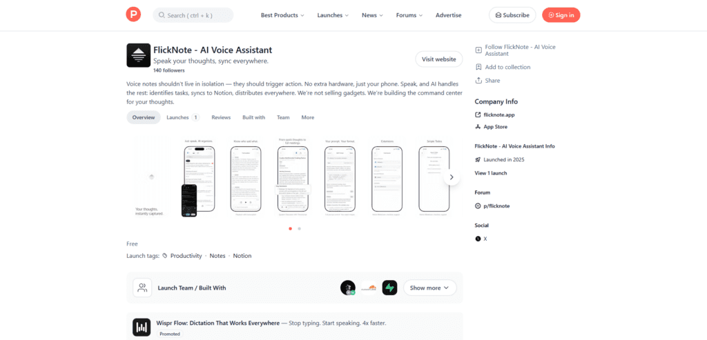 FlickNote Voice-to-Text AI App