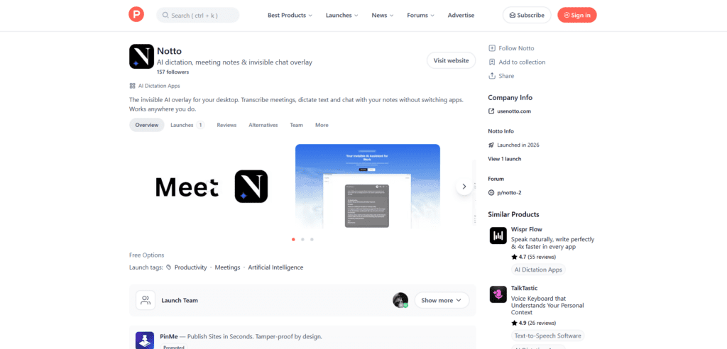 Notto – Smart Desktop AI Assistant for Notes