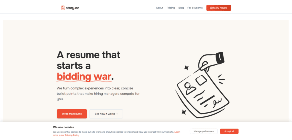 StoryCV – Conversational AI Resume Builder