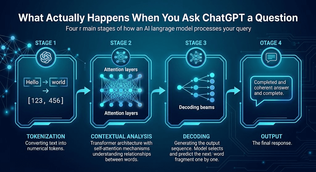 Inside ChatGPT: From Input to Response