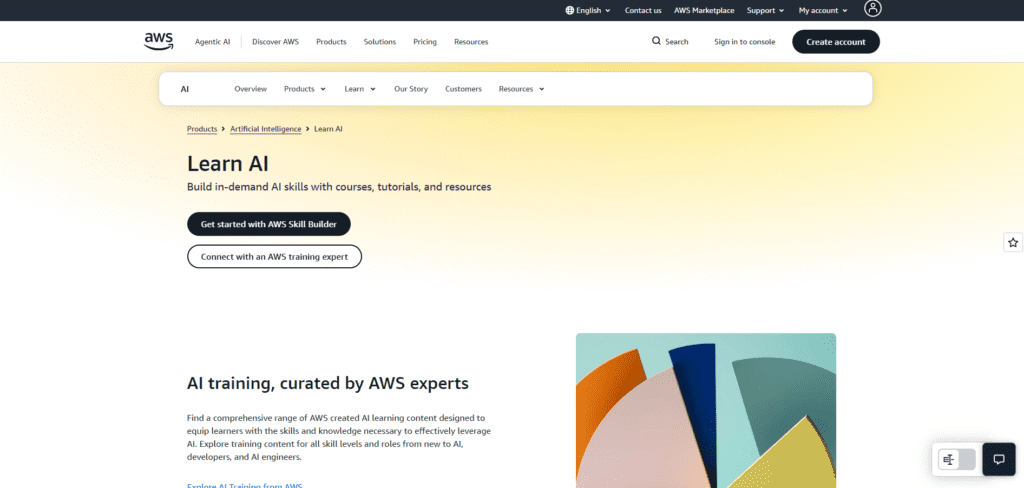 Learn with AWS: Industry-Recognized AI Training