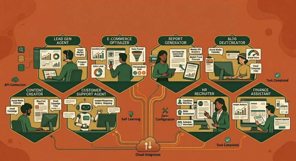 7 AI Agents You Can Use Today — No Coding, No Setup, No Excuses