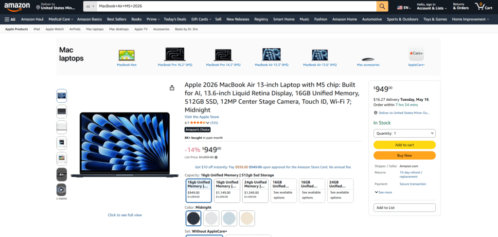Apple MacBook Air M5 (2026)