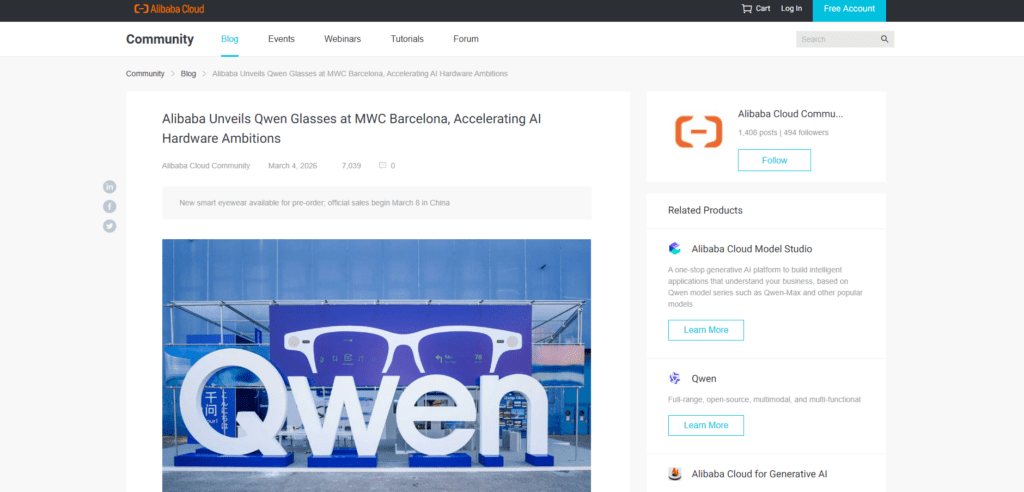 5. Qwen AI Ring and Glasses (Alibaba Ecosystem)