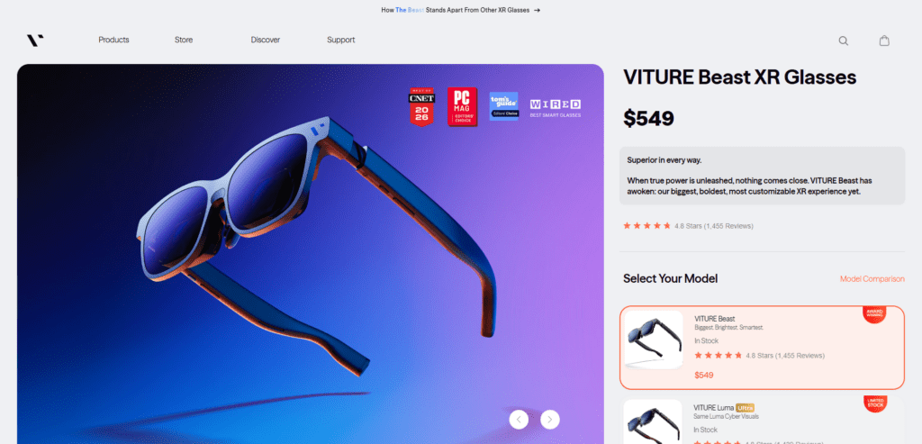 9. Viture Beast XR Glasses