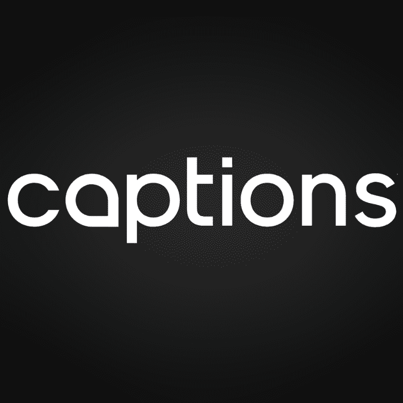 Captions AI video editor logo