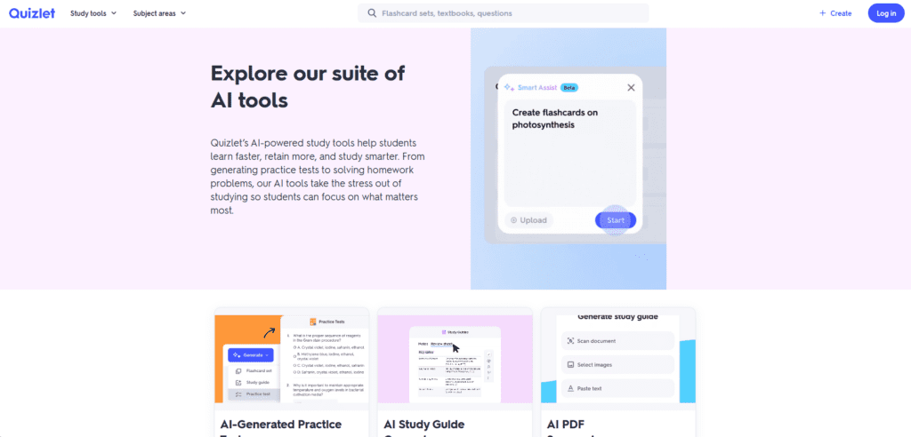 Quizlet AI Learning Tools