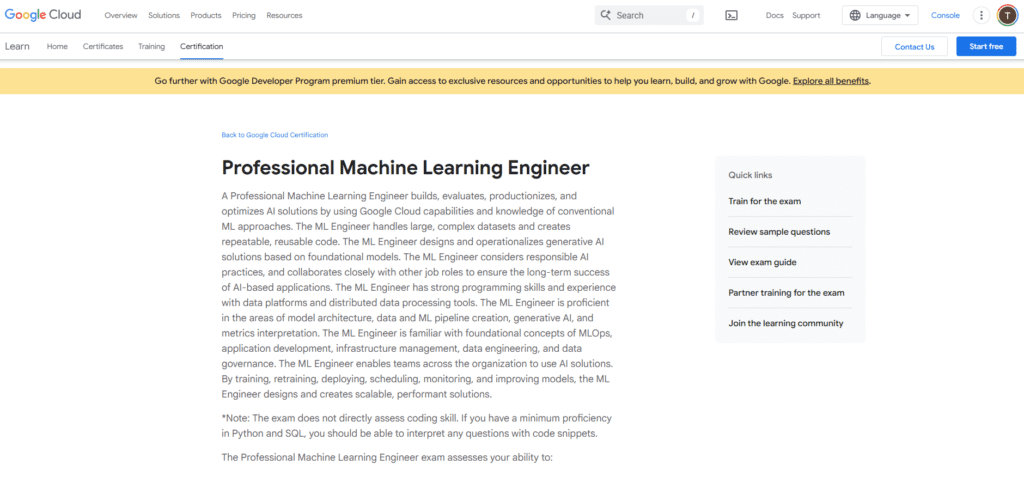 Google Cloud Generative AI Learning Path & Professional Machine Learning Engineer