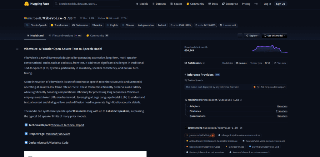 Microsoft/VibeVoice-Real-time-1.5B