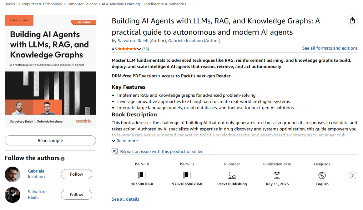 Building AI Agents with LLMs, RAG & Knowledge Graphs