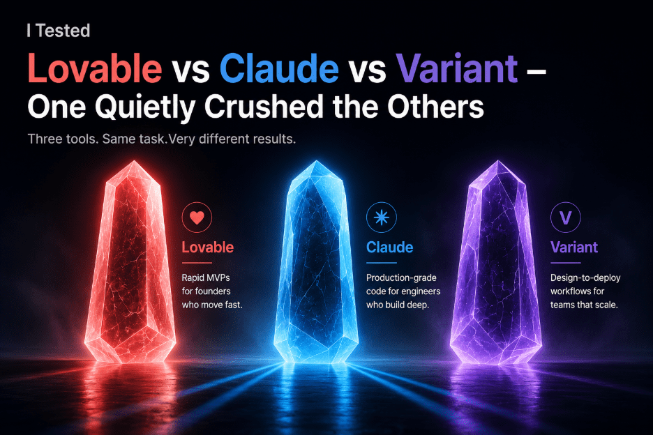 Lovable vs Claude vs Variant: Which AI Coding Tool Wins?