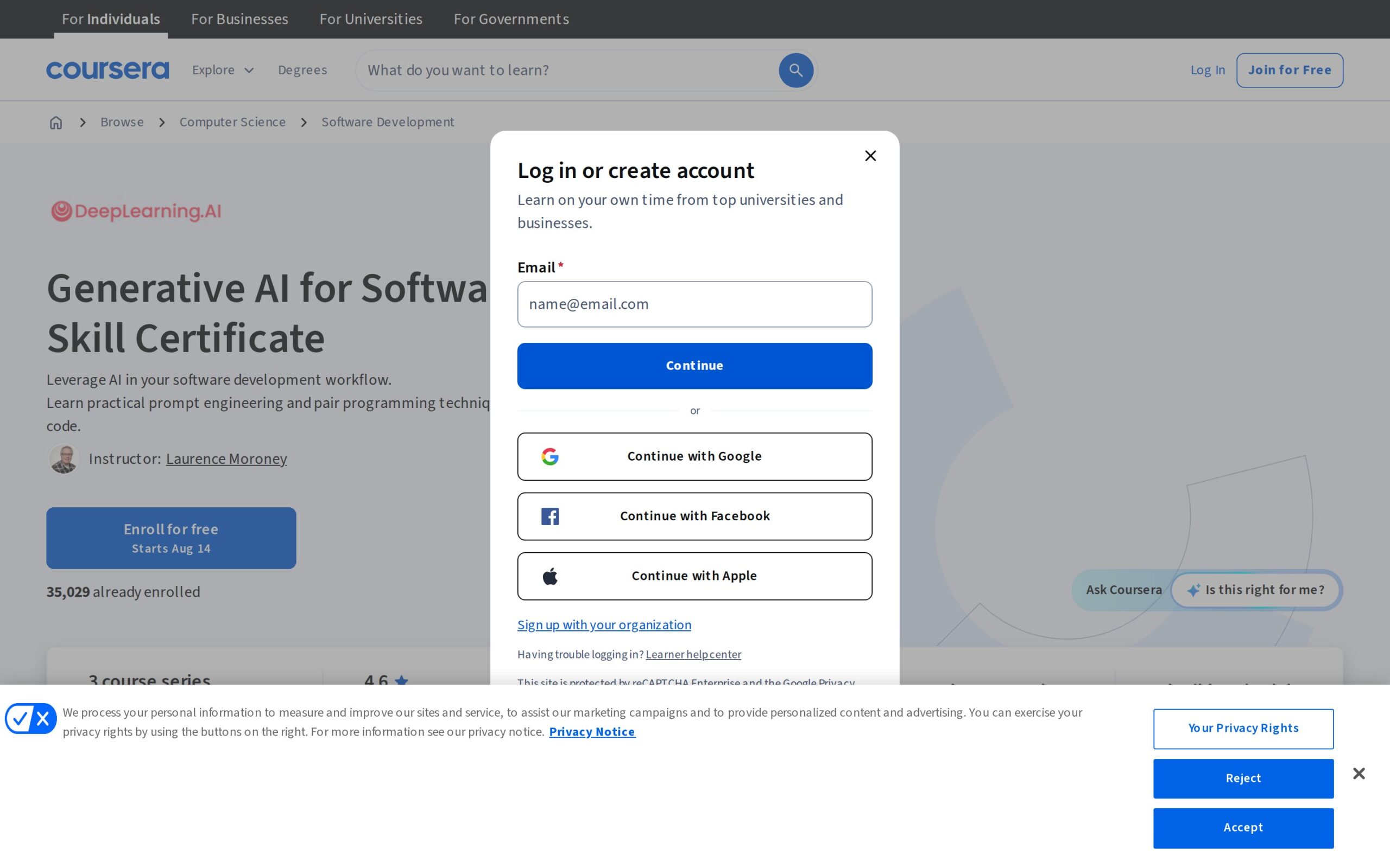 Generative AI for Software Development Skill Certificate