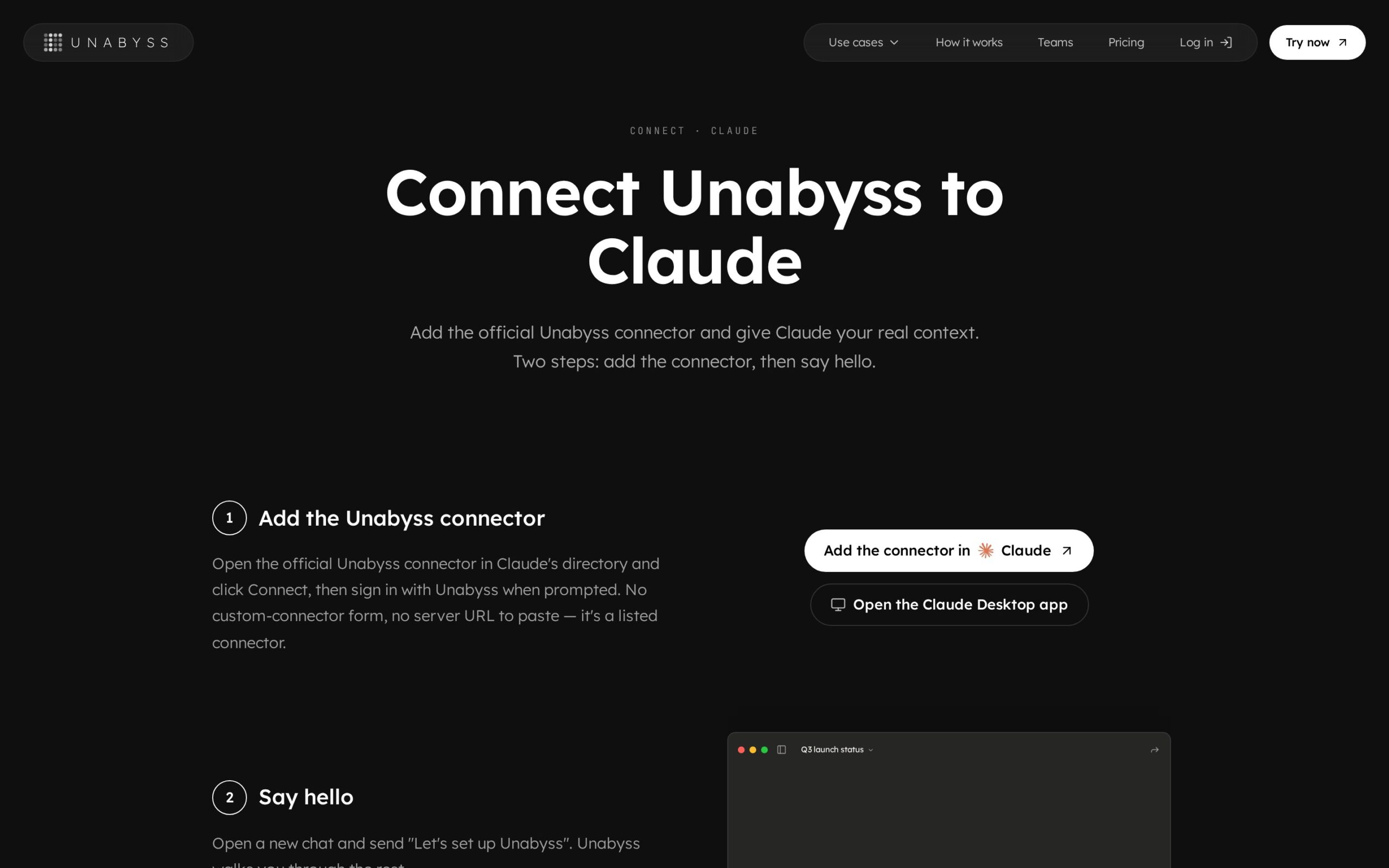 Unabyss for Claude