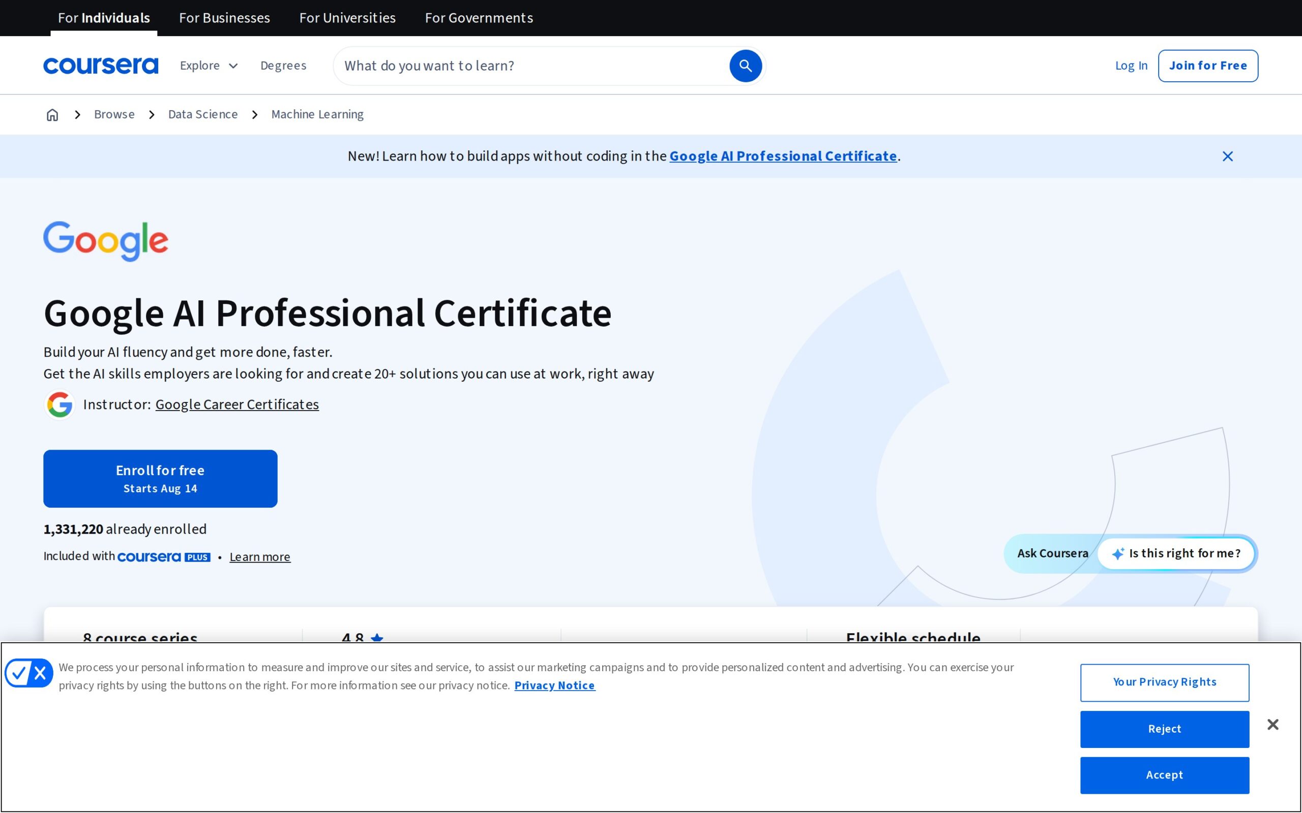 Google AI Professional Certificate