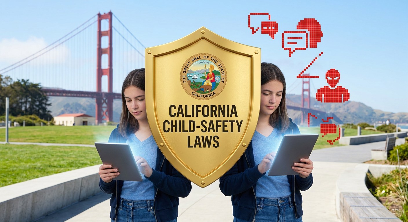 California child-safety chatbot law package