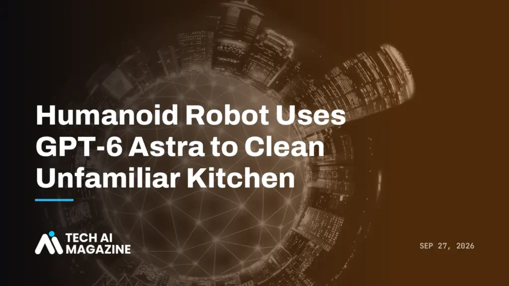 Humanoid Robot Uses GPT-6 Astra to Clean Unfamiliar Kitchen