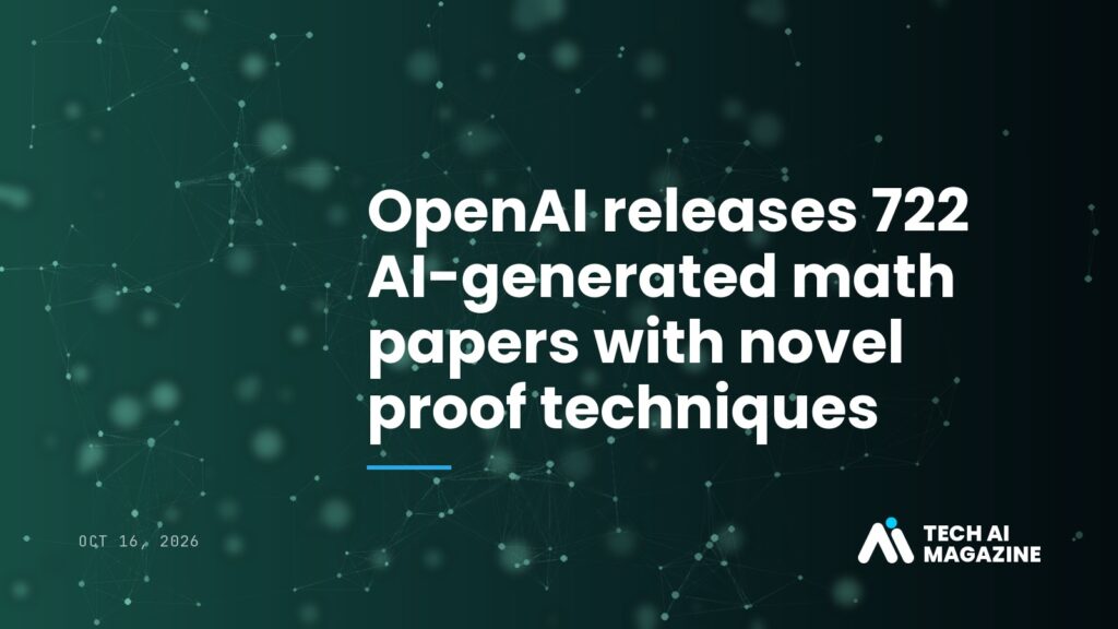 OpenAI releases 722 AI-generated math papers with novel proof techniques