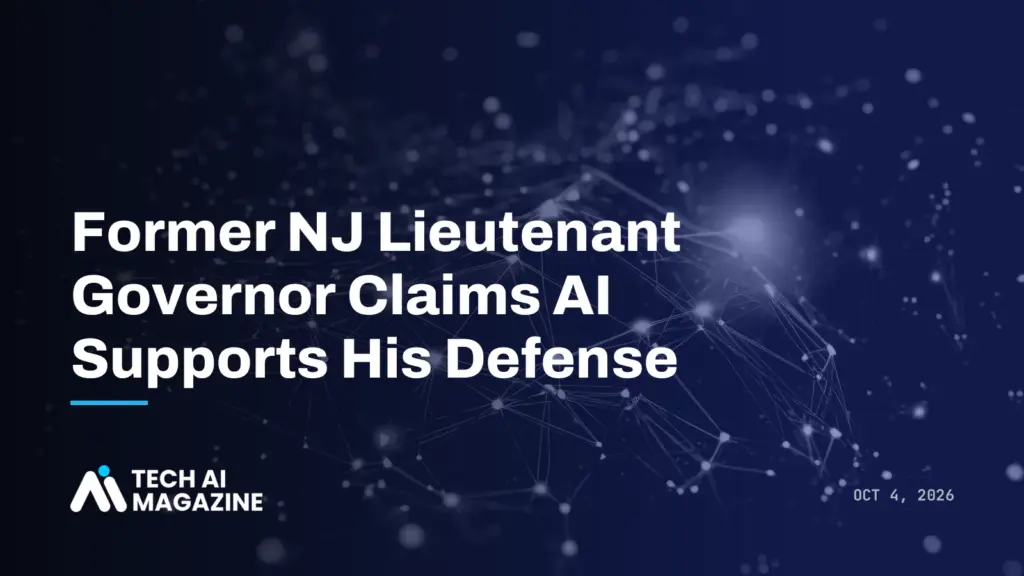 Former NJ Lieutenant Governor Claims AI Supports His Defense
