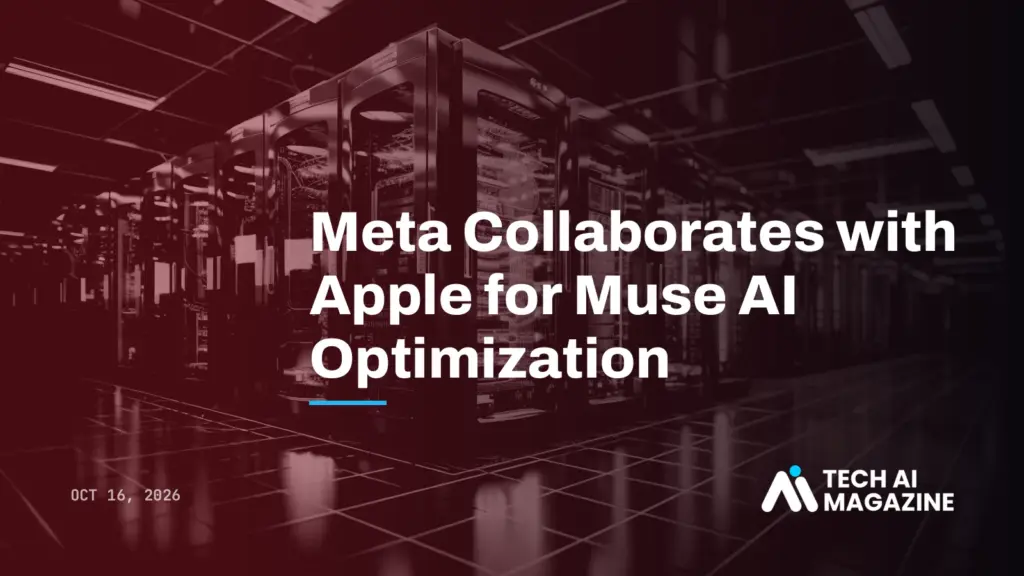 Meta Collaborates with Apple for Muse AI Optimization