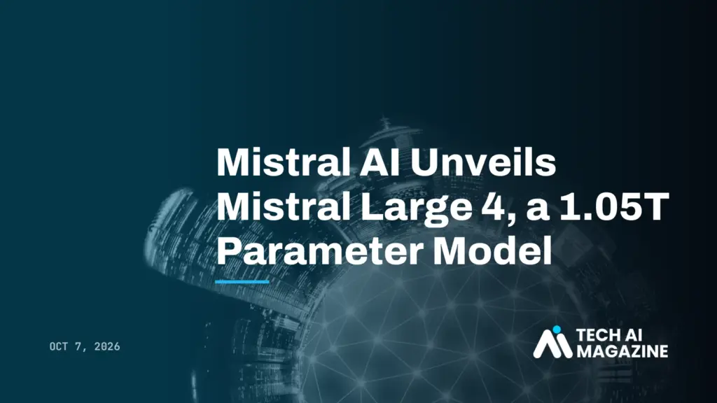 Mistral AI Unveils Mistral Large 4, a 1.05T Parameter Model