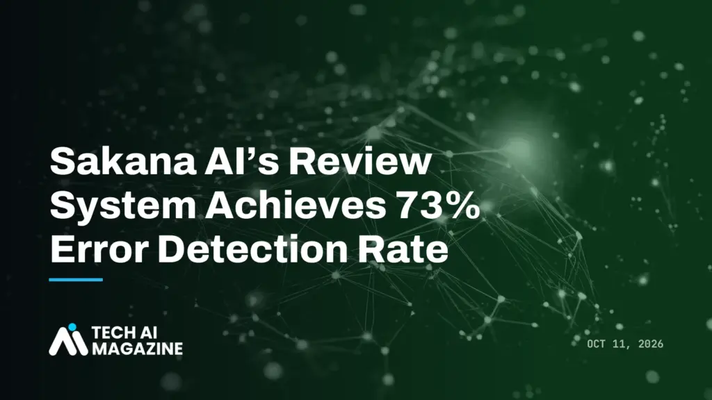 Sakana AI's Review System Achieves 73% Error Detection Rate
